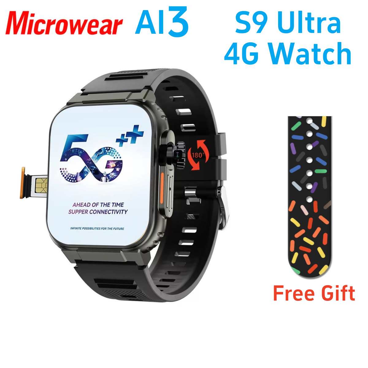 Smartwatch Instagram - Microwear Ultra Ai3 Smart Watch S9