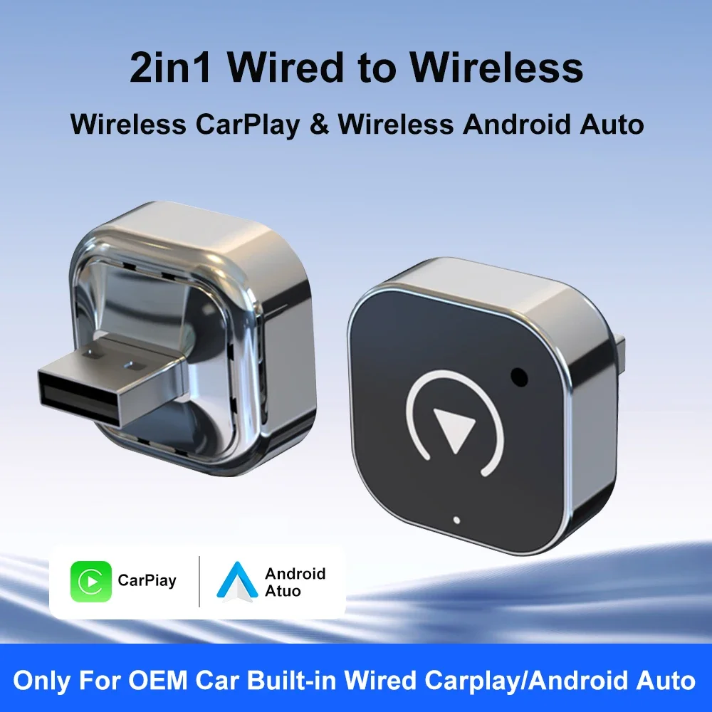 Smartwatch Universal - 2026 NEW CarPlay/Android Auto Adapter 2-in-1
