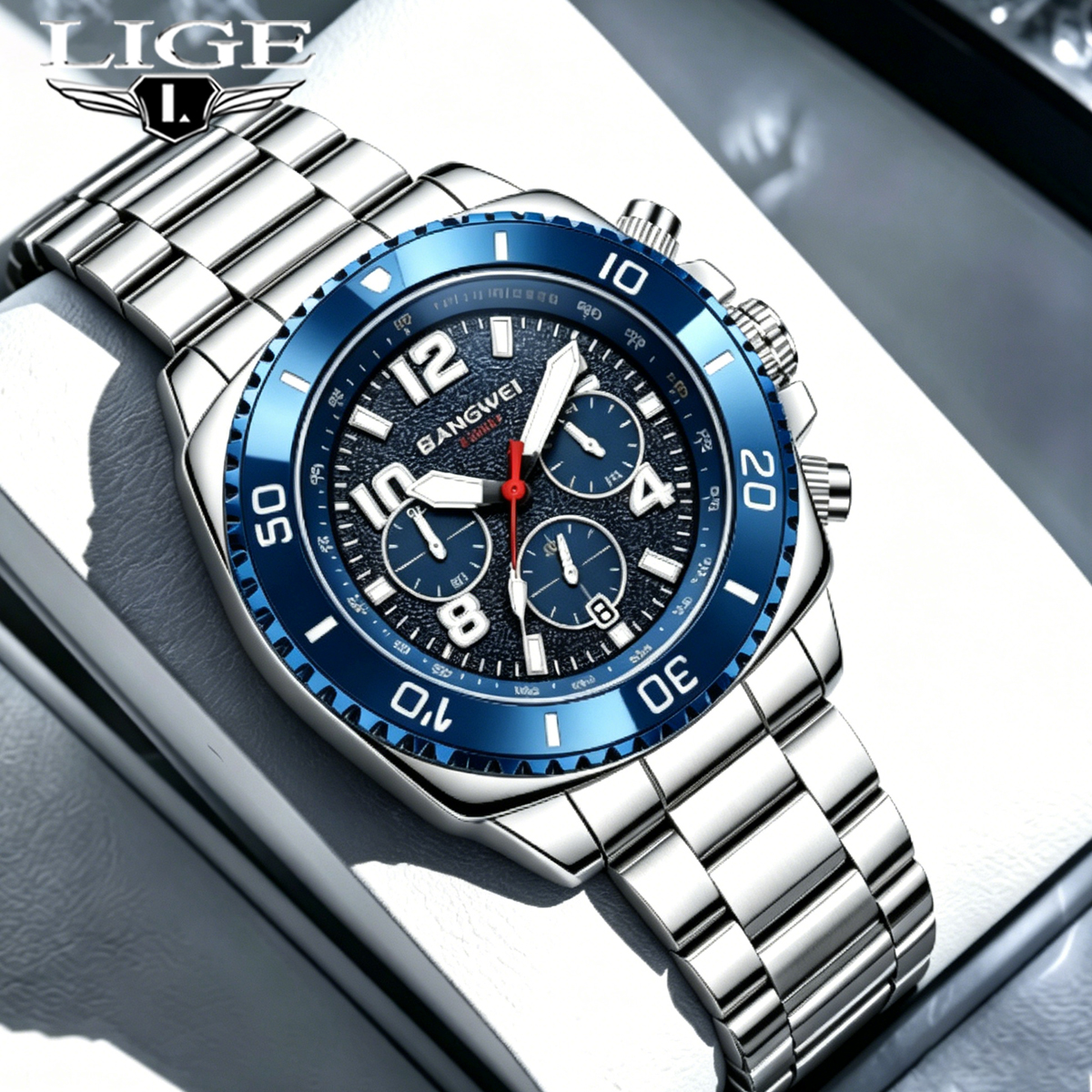 Smartwatch Nexus - BANGWEI Luxury Quartz Men Watch Waterproof