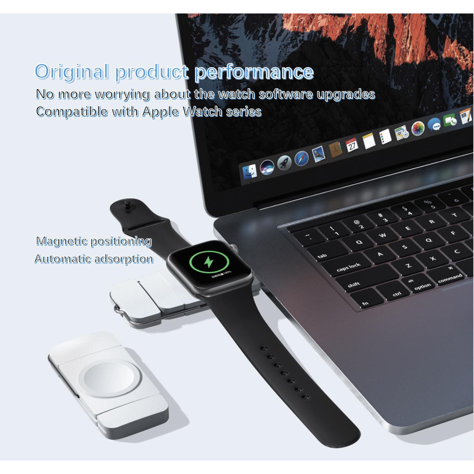 Smartwatch Ac - Portable Wireless Charger with Dual USB-A/USB-C