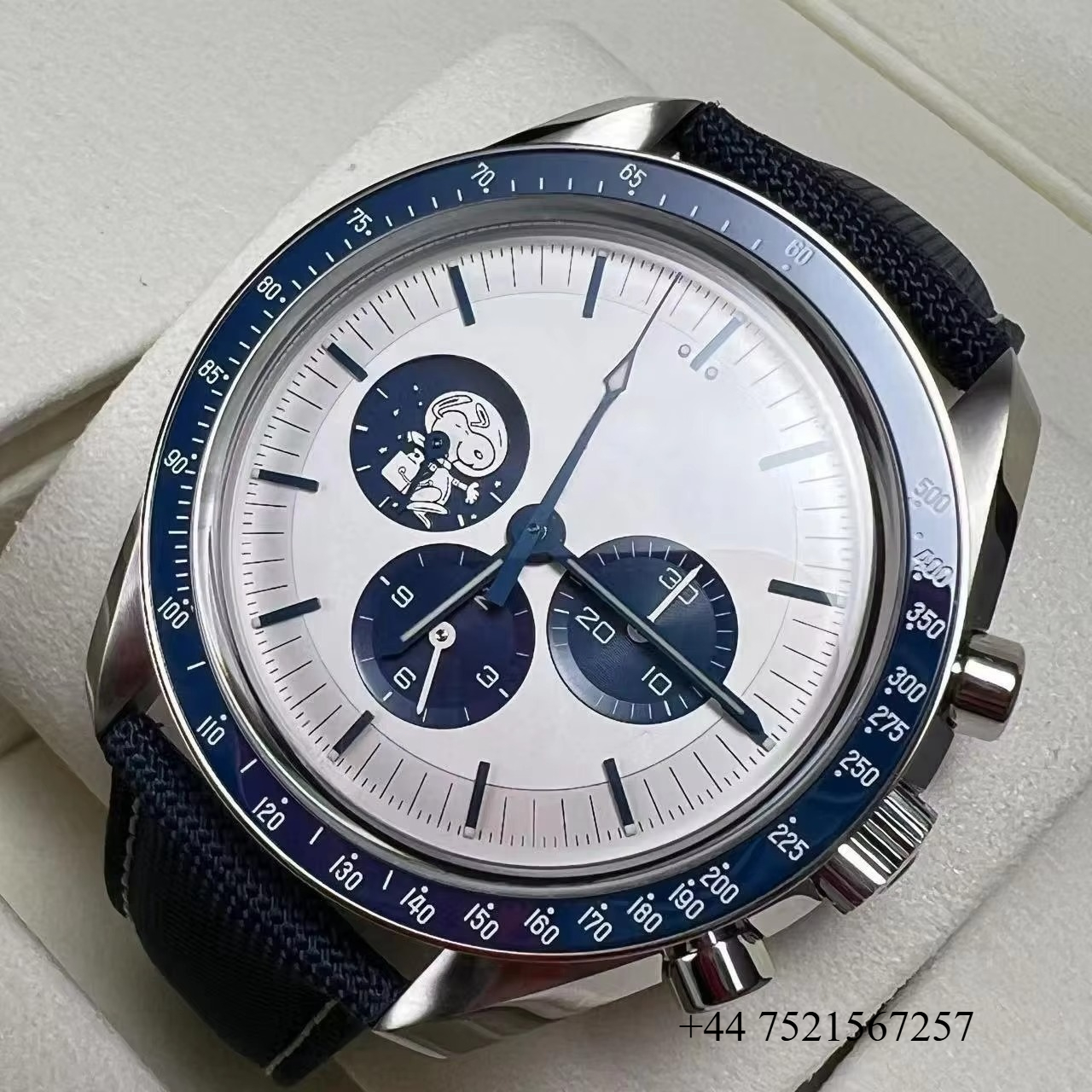 Accessories With Watch - Fashion Men Watch Blue Dial Sapphire