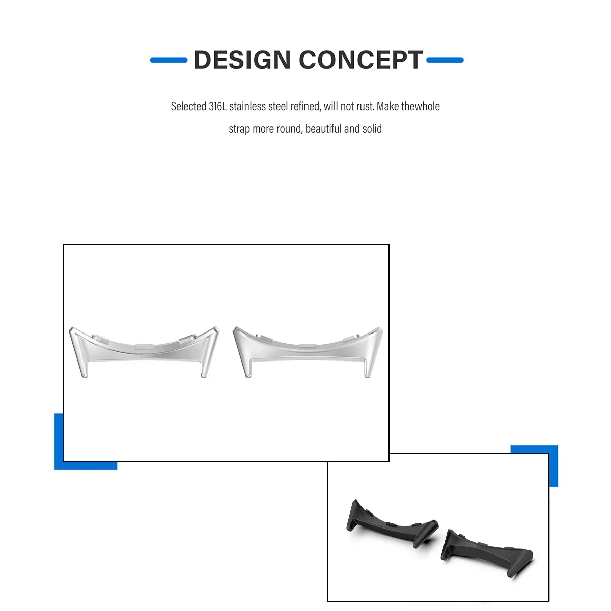 2pcs Watch Strap Connector Ada – Smartwatch Straps & Accessories recenzja i cena