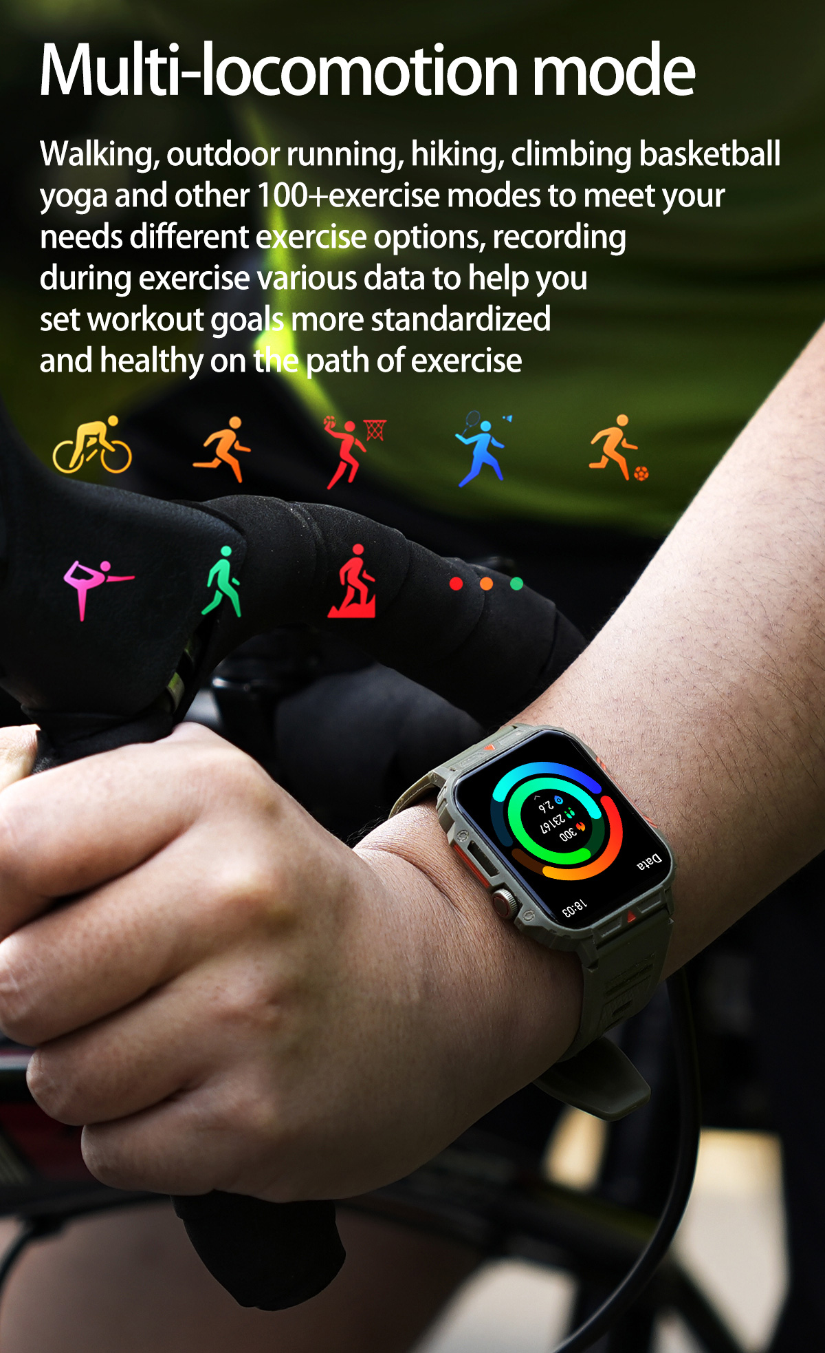 1.91 Outdoor Military Smart Wa – Smartwatch Faces recenzja i cena