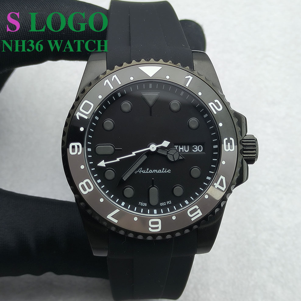 40MM NH36 Watch Black Men's St – Accessories With Watch recenzja i cena