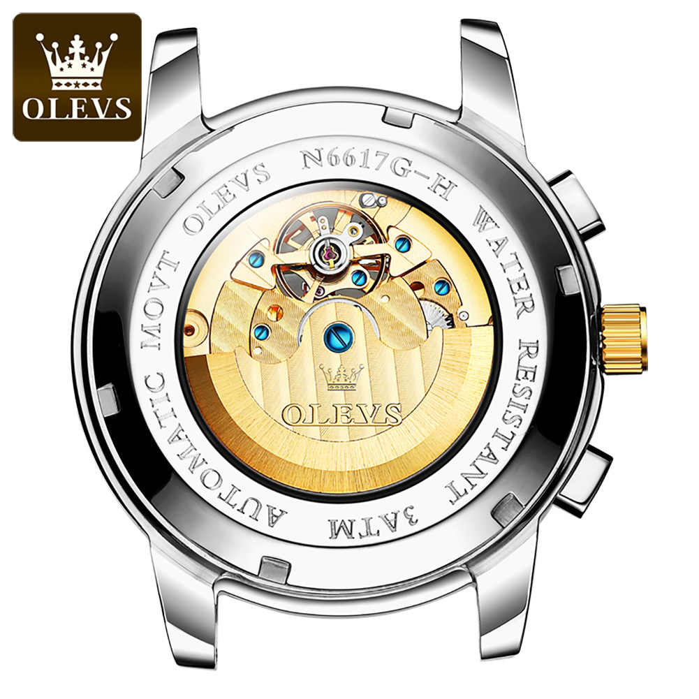 OLEVS 6617 Men's Classic Mecha – Leather Classic Strap recenzja i cena