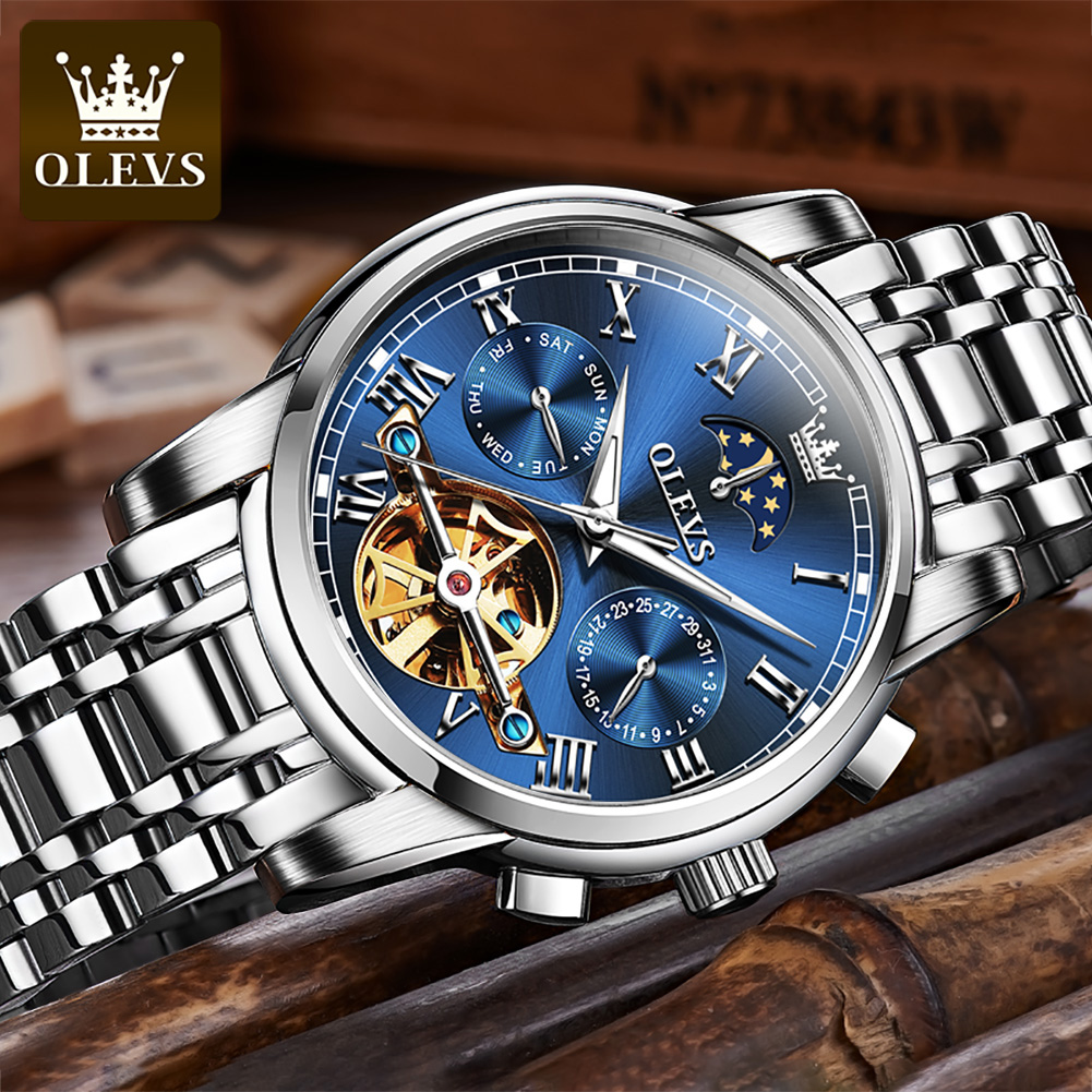OLEVS 6617 Men's Classic Mecha – Leather Classic Strap recenzja i cena