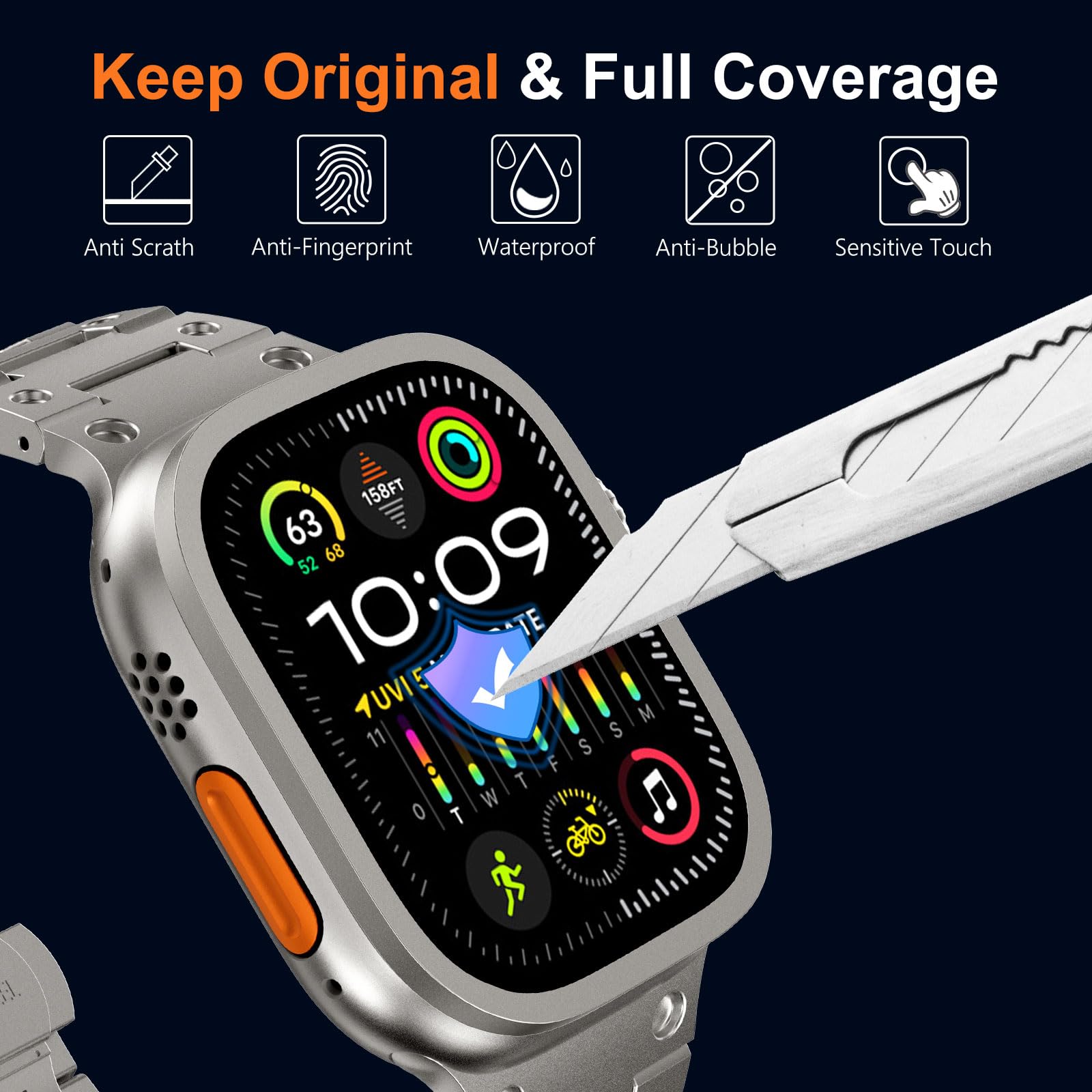 Tempered Glass for Apple Watch – Smartwatch Straps & Accessories recenzja i cena