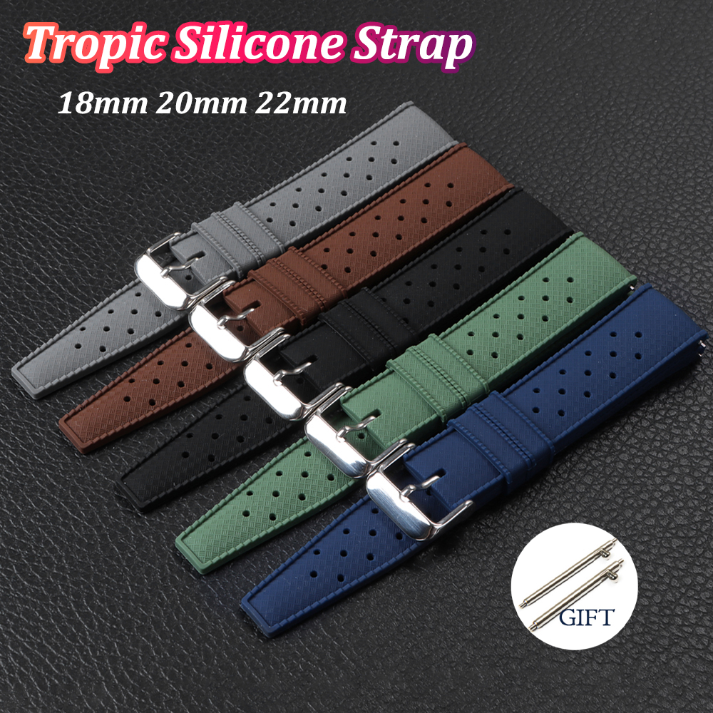 18mm 20mm 22mm Tropic Silicone – Fossil Smartwatch Accessories recenzja i cena