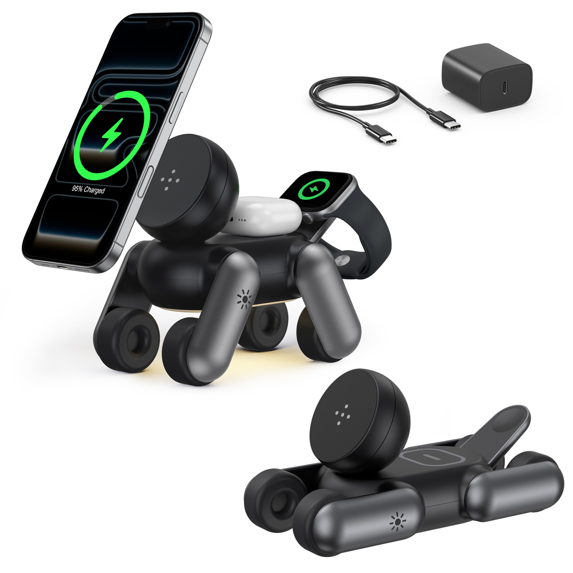 3-in-1 Magnetic Wireless Charg – Smartwatch Ac recenzja i cena