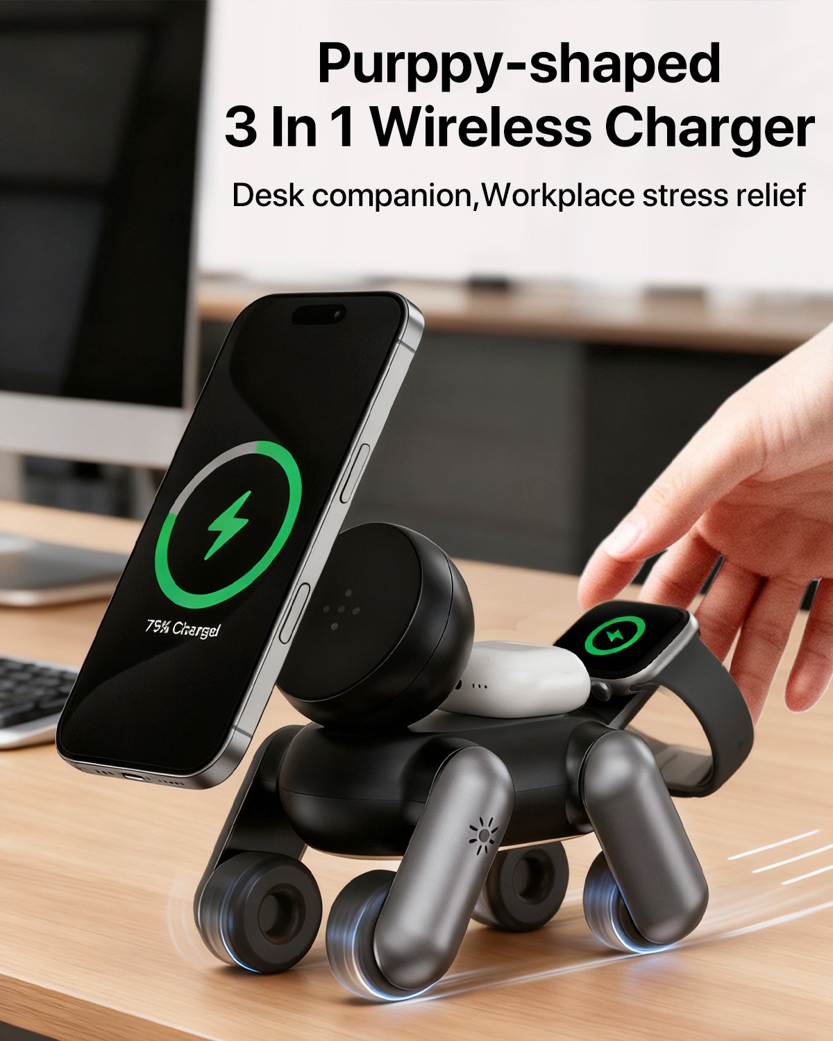 3-in-1 Magnetic Wireless Charg – Smartwatch Ac recenzja i cena