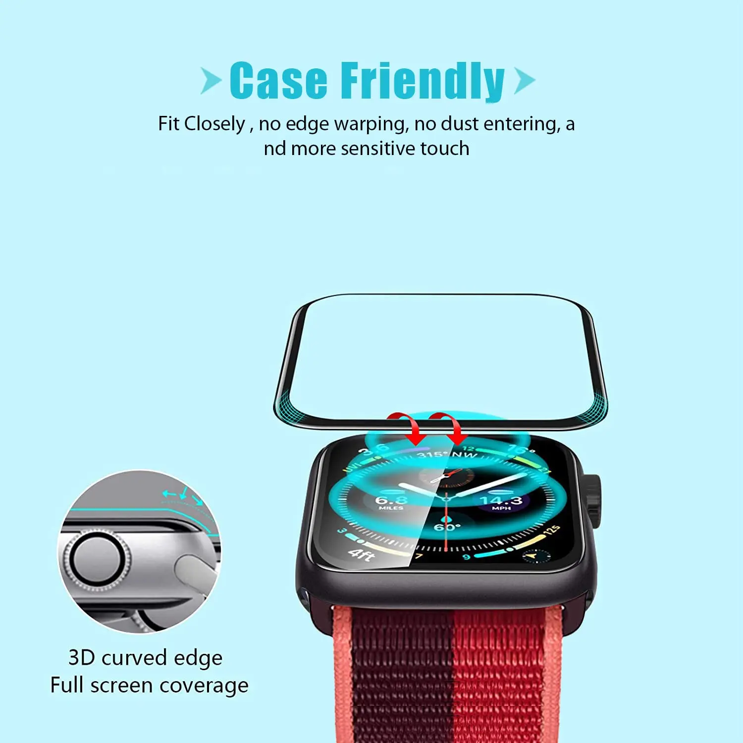 Screen Protector 3D Tempered F – Apple Smartwatch Accessories recenzja i cena