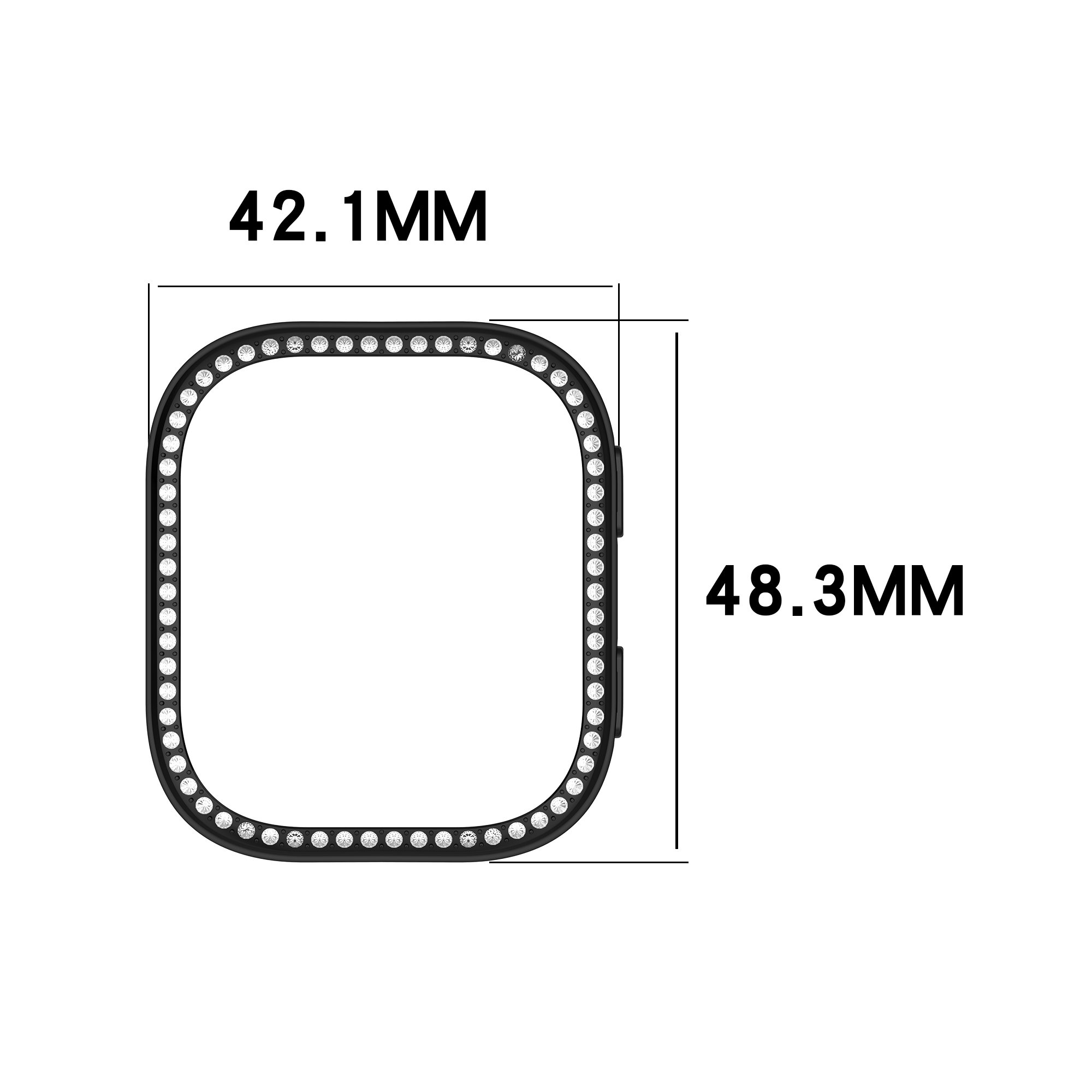 Single-row diamond case For Am – Amazfit Smartwatch Accessories recenzja i cena