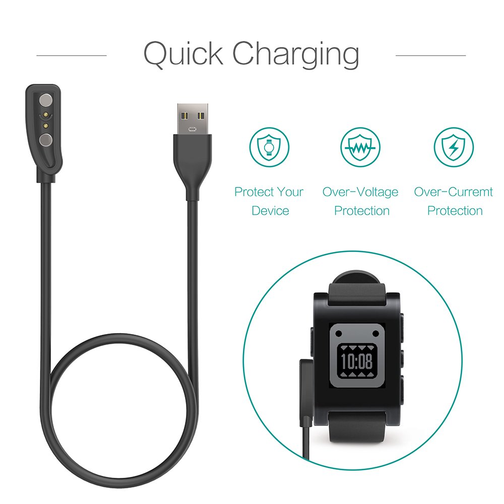 2-Pack Charger for Pebble Clas – Pebble Smartwatch Accessories recenzja i cena