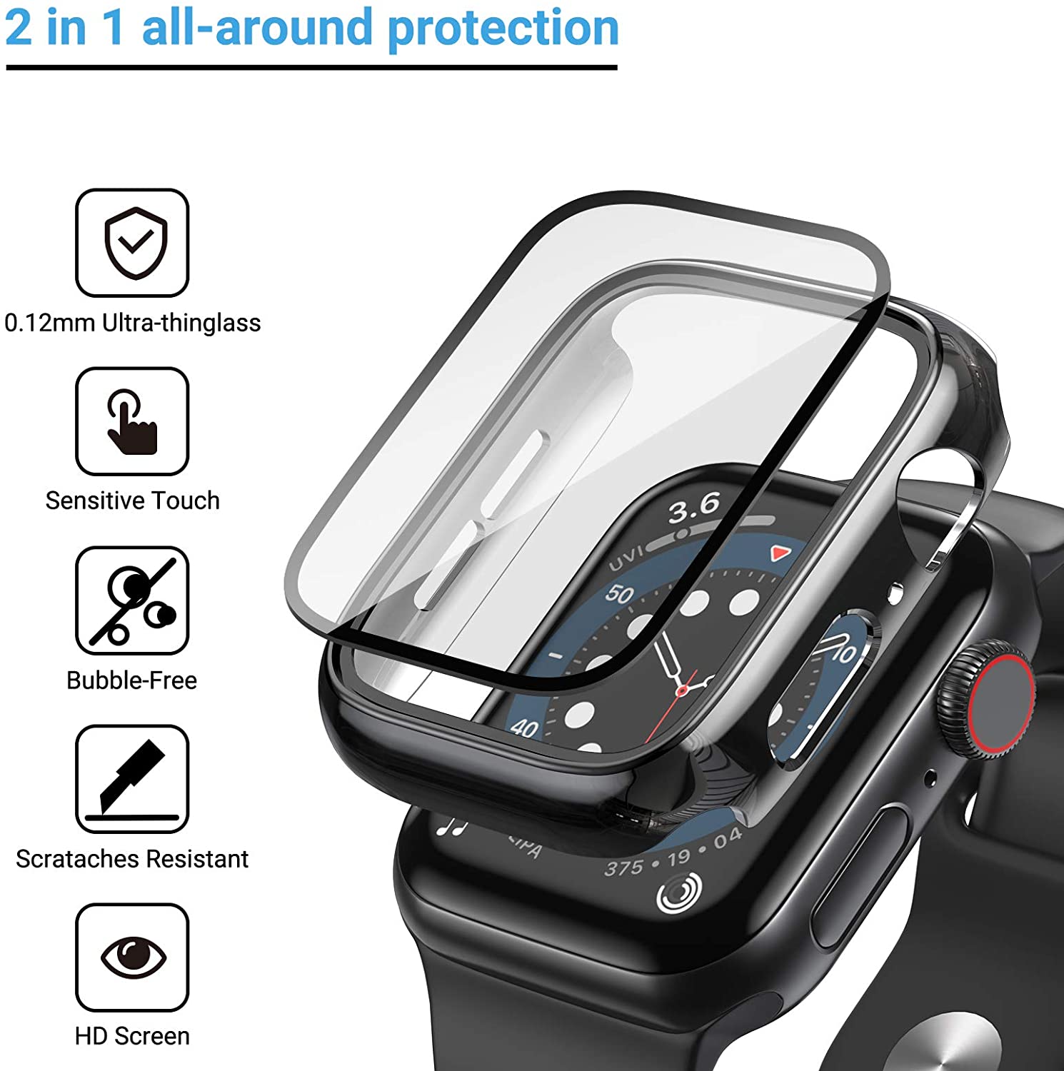 Glass+cover For Apple Watch Ca – Apple Smartwatch Accessories recenzja i cena