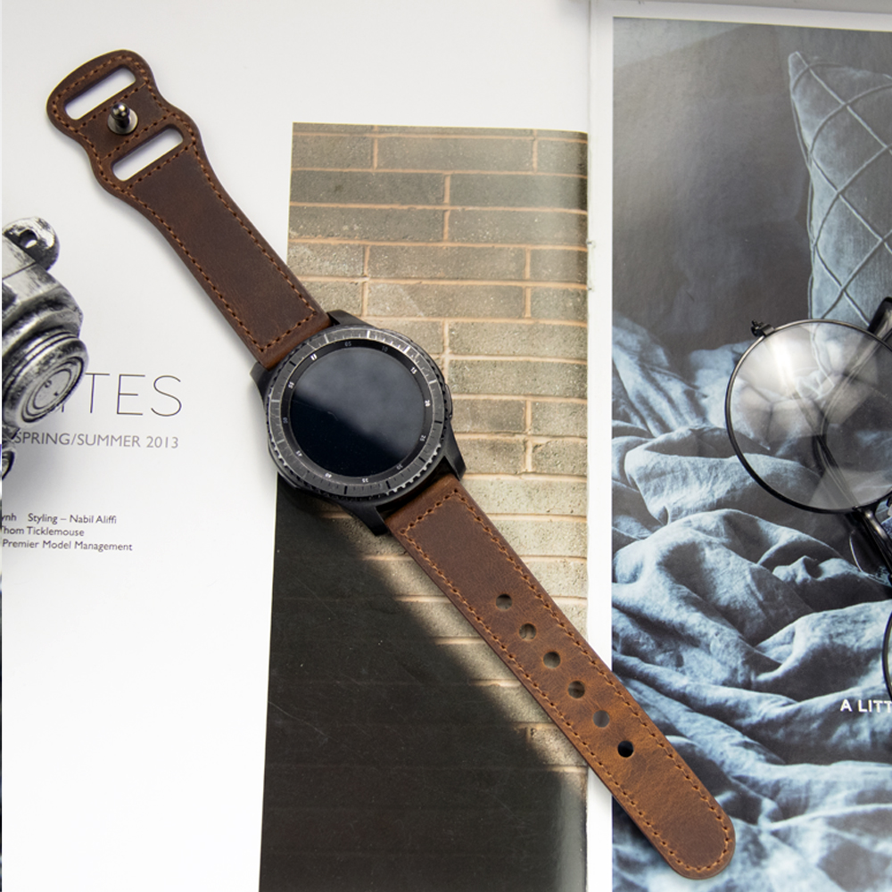 20mm 22mm Genuine Leather Watc – Smartwatch Accessories Shop recenzja i cena
