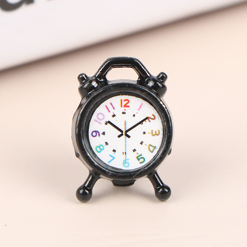 1PC 1:12 Scale Alarm Clock Dol – Accessories With Watch recenzja i cena