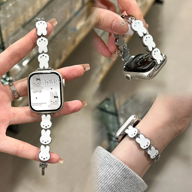 Miffy Rabbit Leather Watch Ban – Apple Smartwatch Accessories recenzja i cena