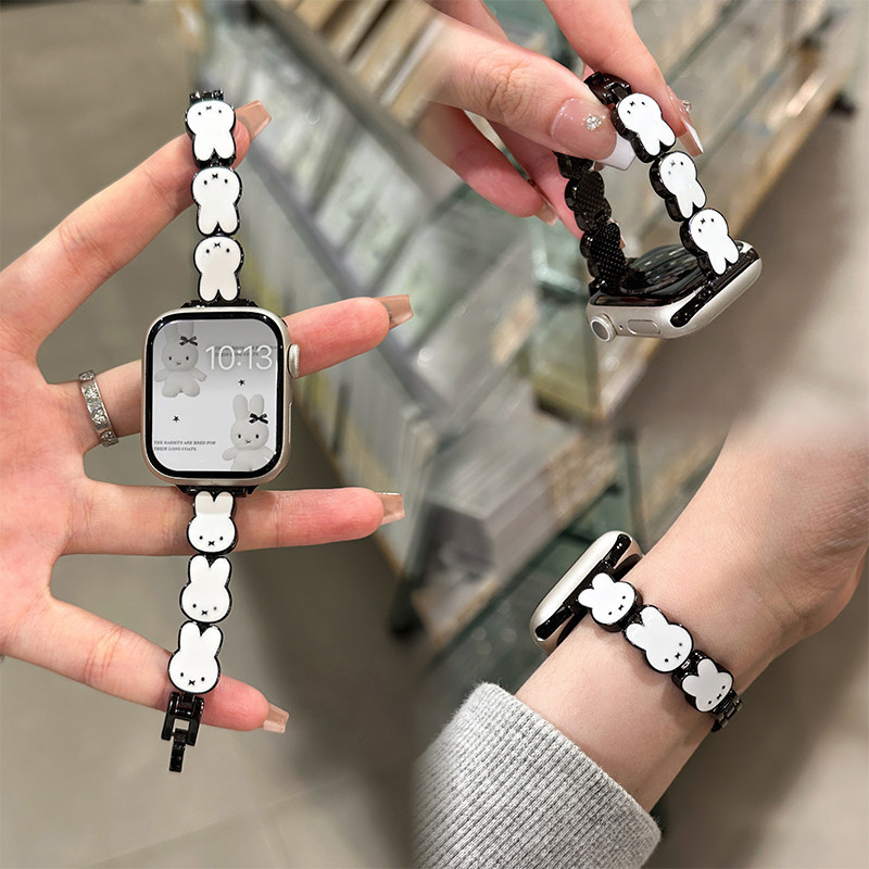 Miffy Rabbit Leather Watch Ban – Apple Smartwatch Accessories recenzja i cena