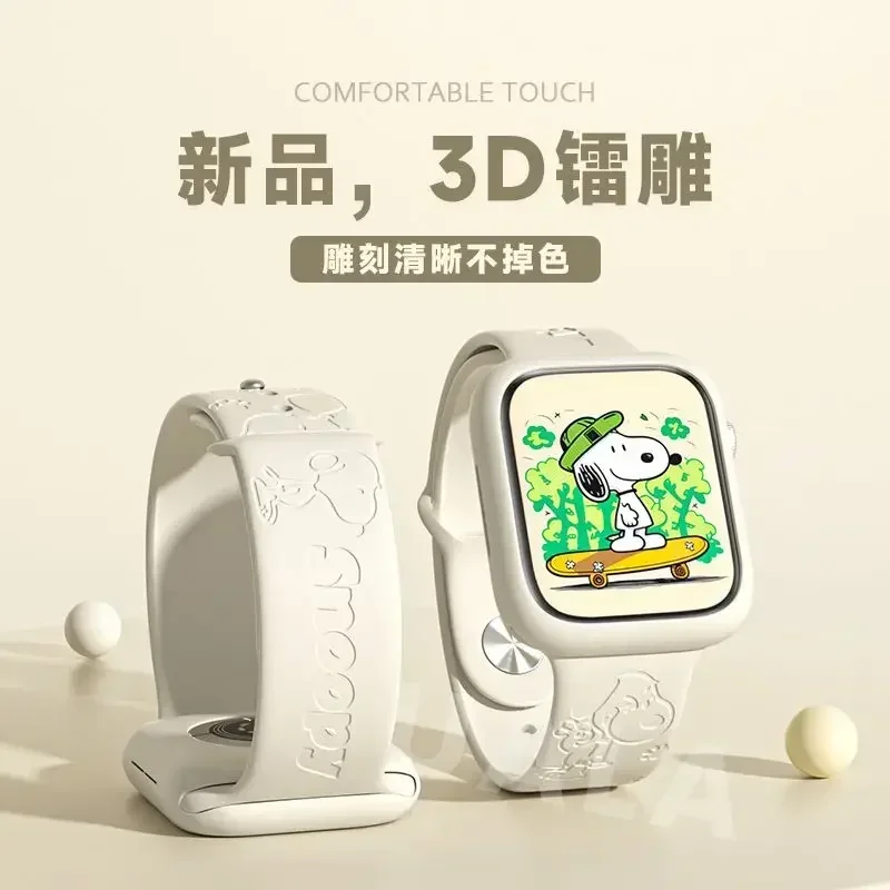 Snoopy iwatch8 watch with appl – Apple Smartwatch Accessories recenzja i cena