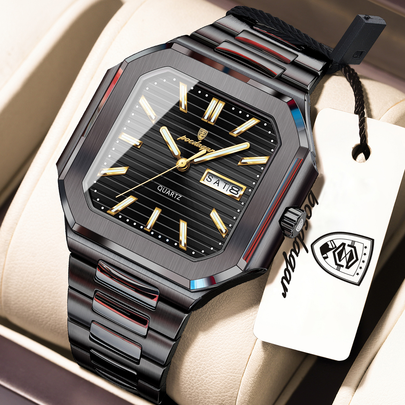 POEDAGAR Casual Square Man Wri – Smartwatch Nexus recenzja i cena