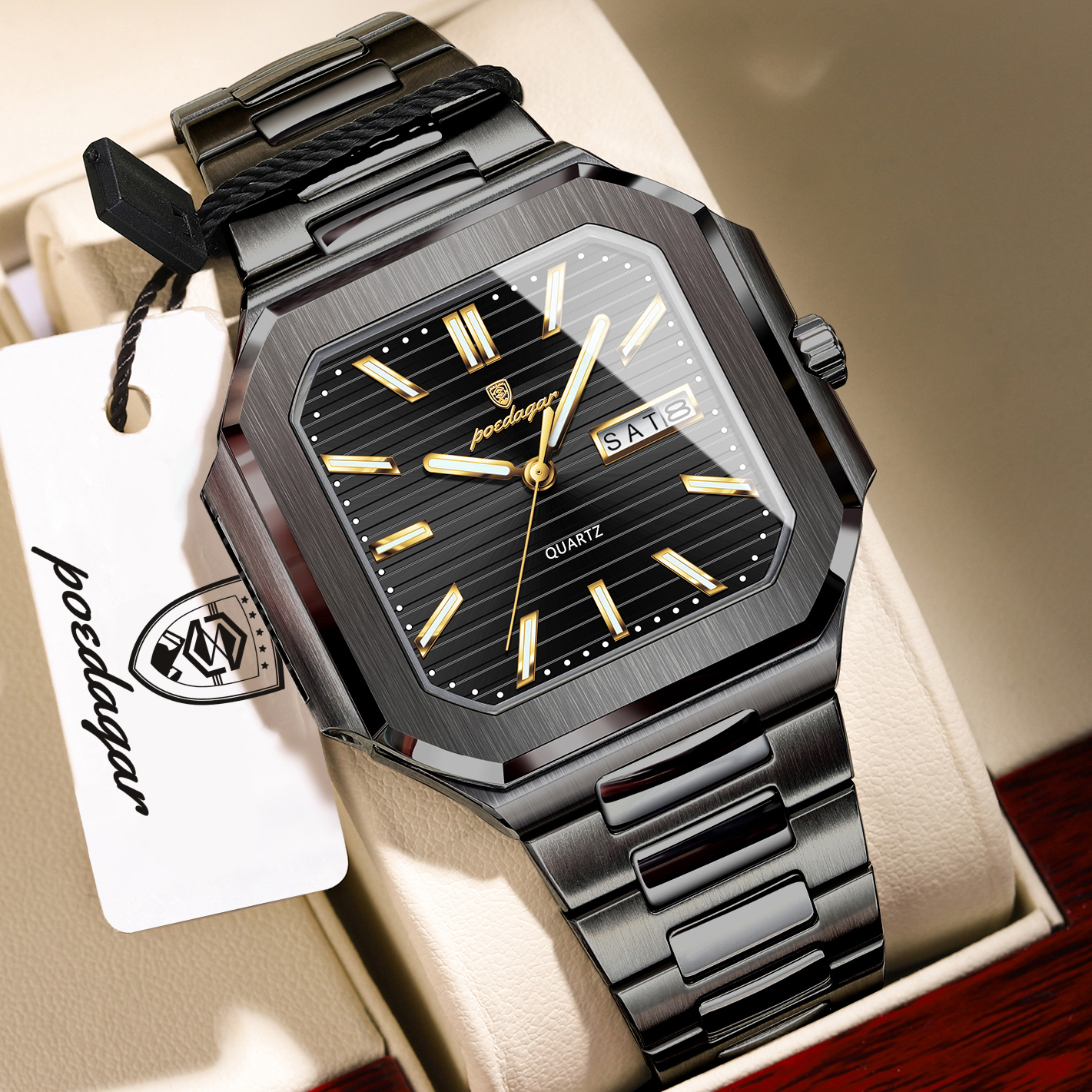 POEDAGAR Casual Square Man Wri – Smartwatch Nexus recenzja i cena