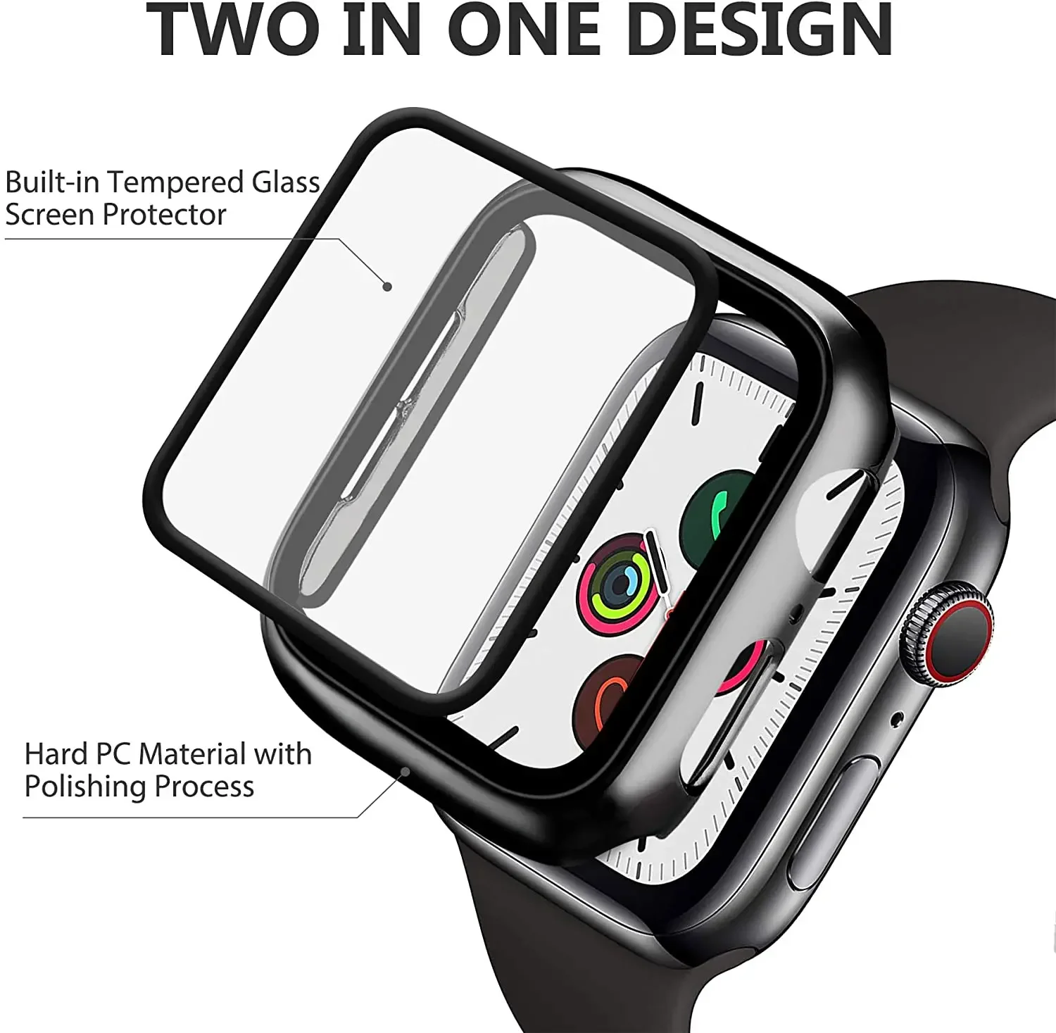 Tempered Glass+cover For Apple – Apple Smartwatch Accessories recenzja i cena
