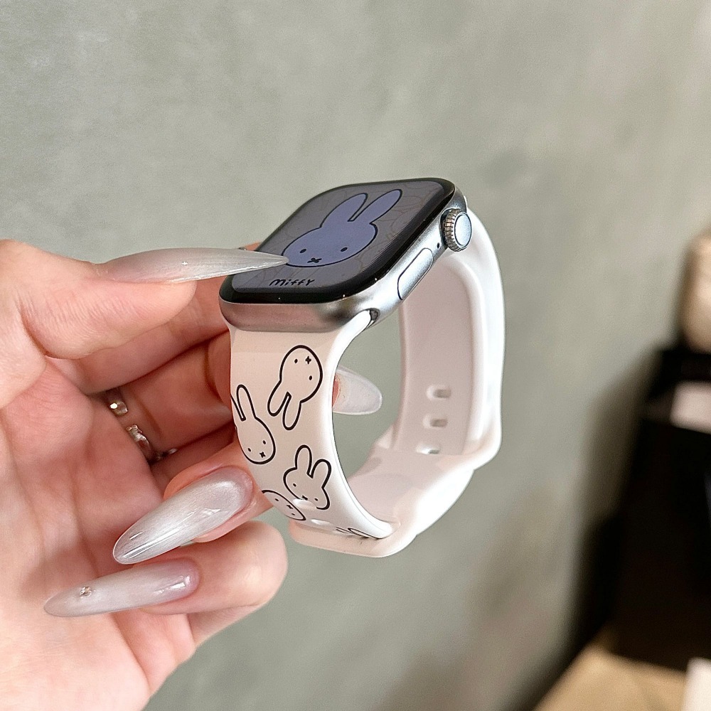 Cute Miffy Rabbit Cartoon Watc – Apple Smartwatch Accessories recenzja i cena