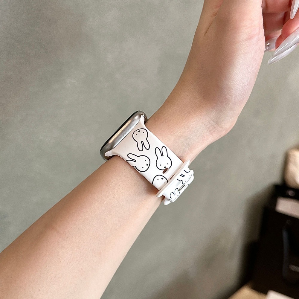 Cute Miffy Rabbit Cartoon Watc – Apple Smartwatch Accessories recenzja i cena