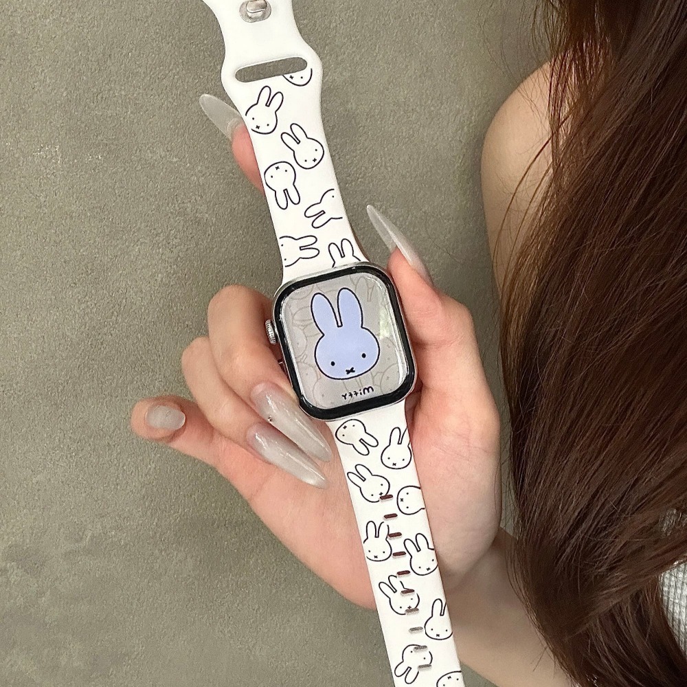 Cute Miffy Rabbit Cartoon Watc – Apple Smartwatch Accessories recenzja i cena