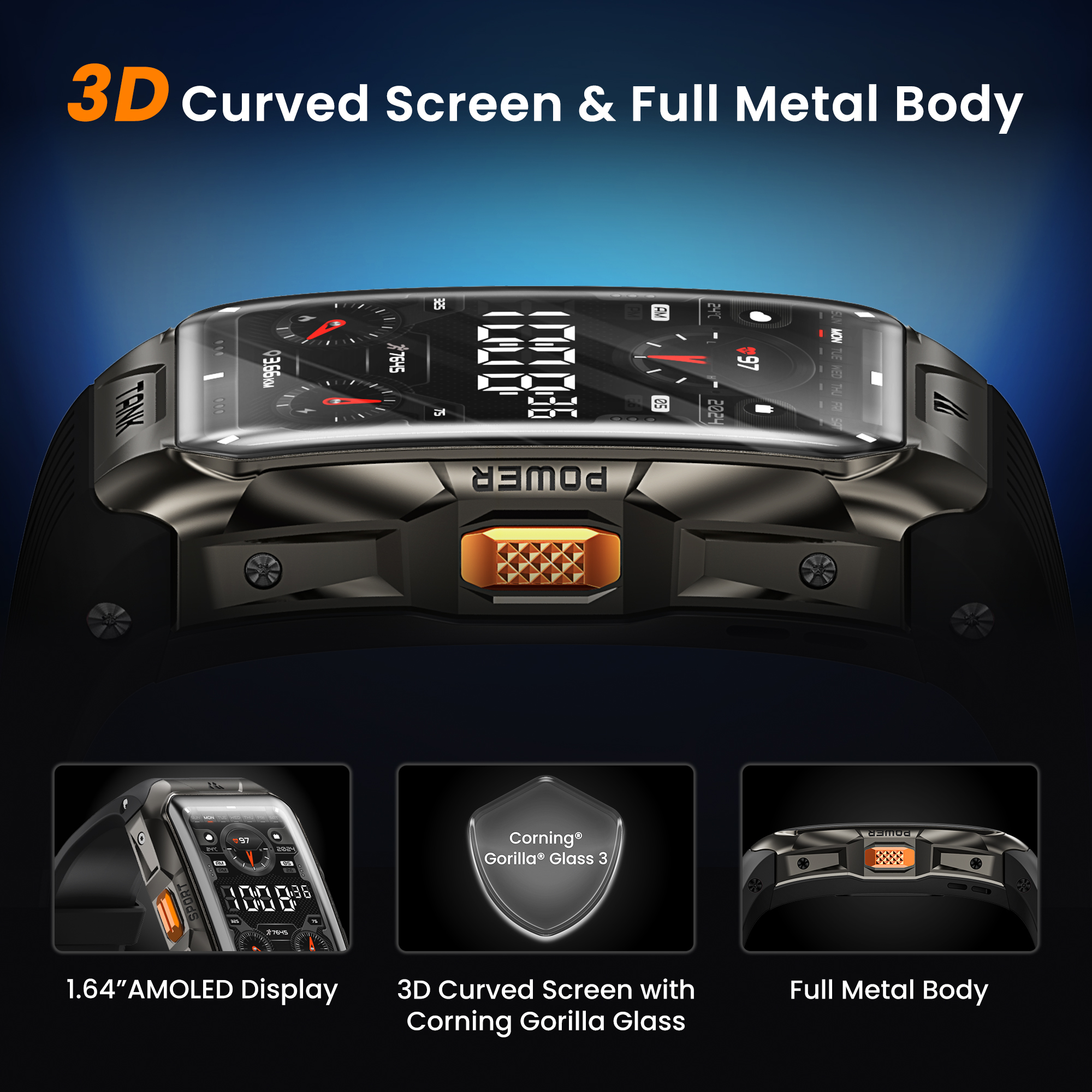 KOSPET TANK X2 Smart Watch For – Smartwatch Faces recenzja i cena