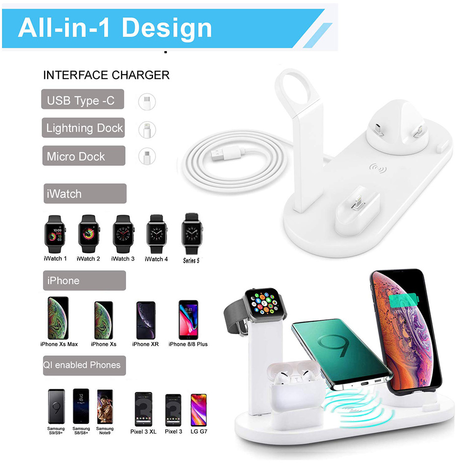 7 in 1 Wireless Charger Stand  – Smartwatch Ac recenzja i cena