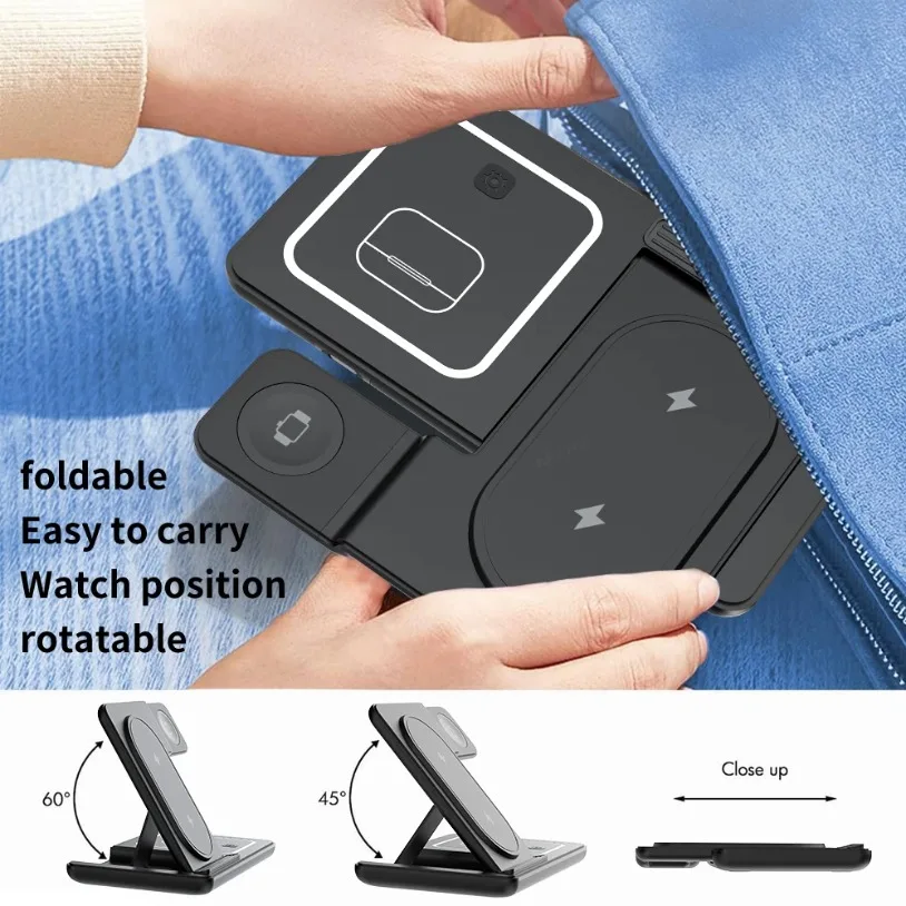 3 in 1 Foldable Wireless Charg – Smartwatch Ac recenzja i cena