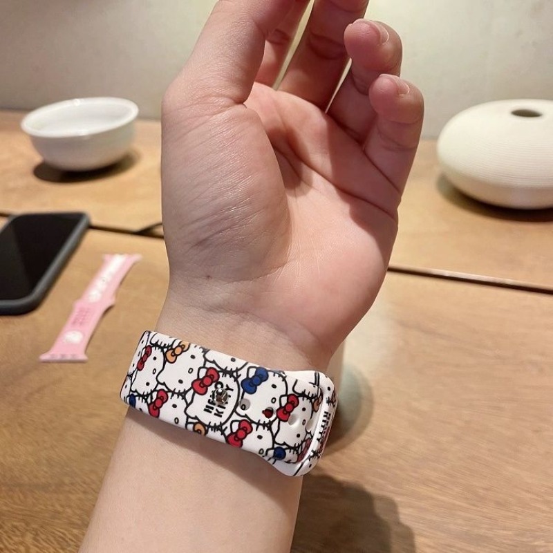 Anime Sanrio Cute Hello Kitty  – Apple Smartwatch Accessories recenzja i cena