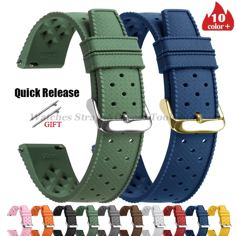 Tropic Silicone Watch Strap 18 – Fossil Smartwatch Accessories recenzja i cena
