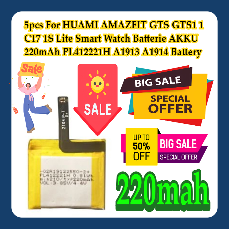 5pcs For HUAMI AMAZFIT GTS GTS – Smartwatch A1914 recenzja i cena
