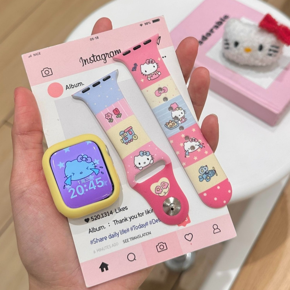 Anime Sanrio Lovely Kitty Sili – Apple Smartwatch Accessories recenzja i cena