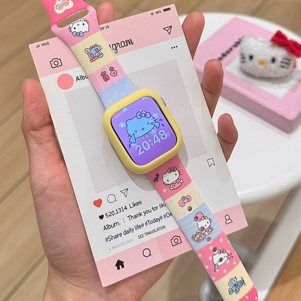 Anime Sanrio Lovely Kitty Sili – Apple Smartwatch Accessories recenzja i cena