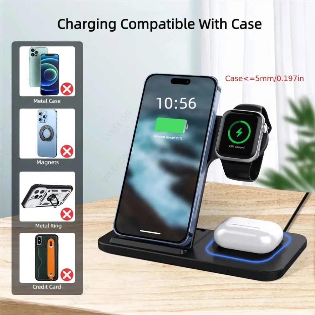 Foldable 3 in 1 Wireless Charg – Smartwatch Ac recenzja i cena