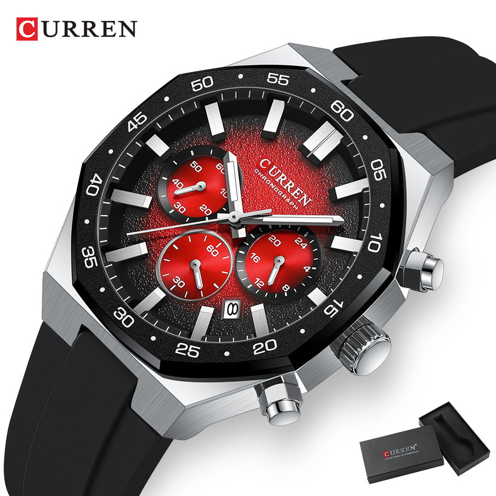 CURREN Fashion Casual Men Spor – Accessories With Watch recenzja i cena