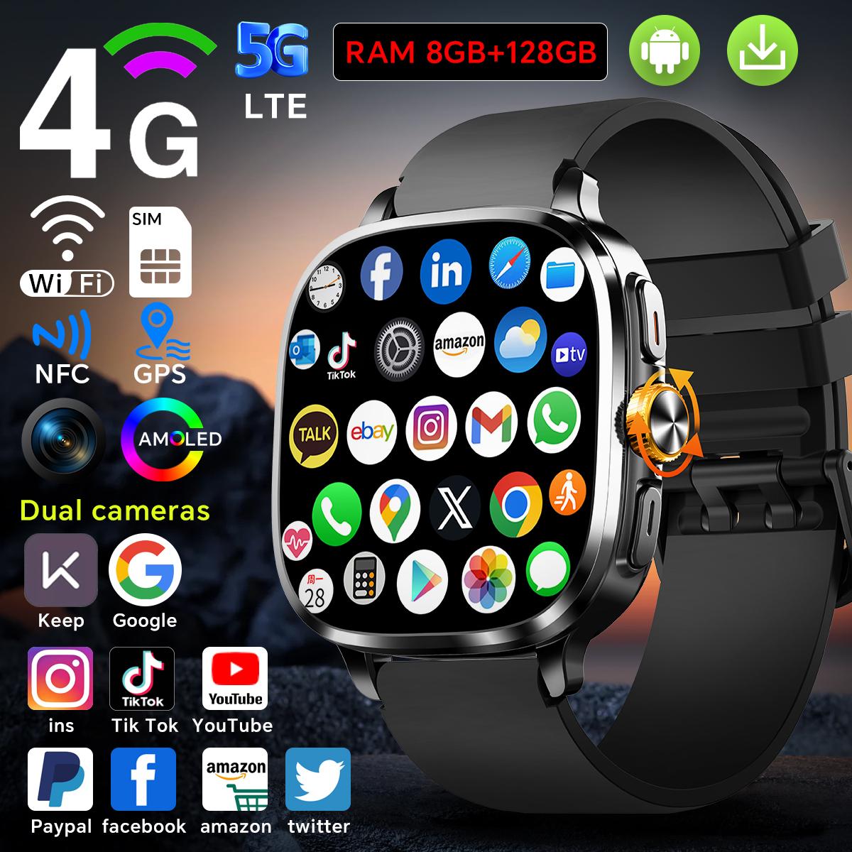 5G Full Netcom S99 Smartwatch  – Smartwatch Nexus recenzja i cena