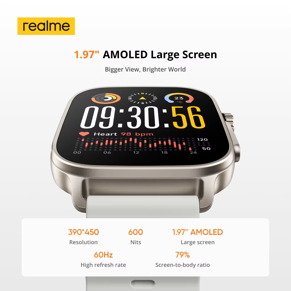 Global Version realme watch 5  – Smartwatch Faces recenzja i cena