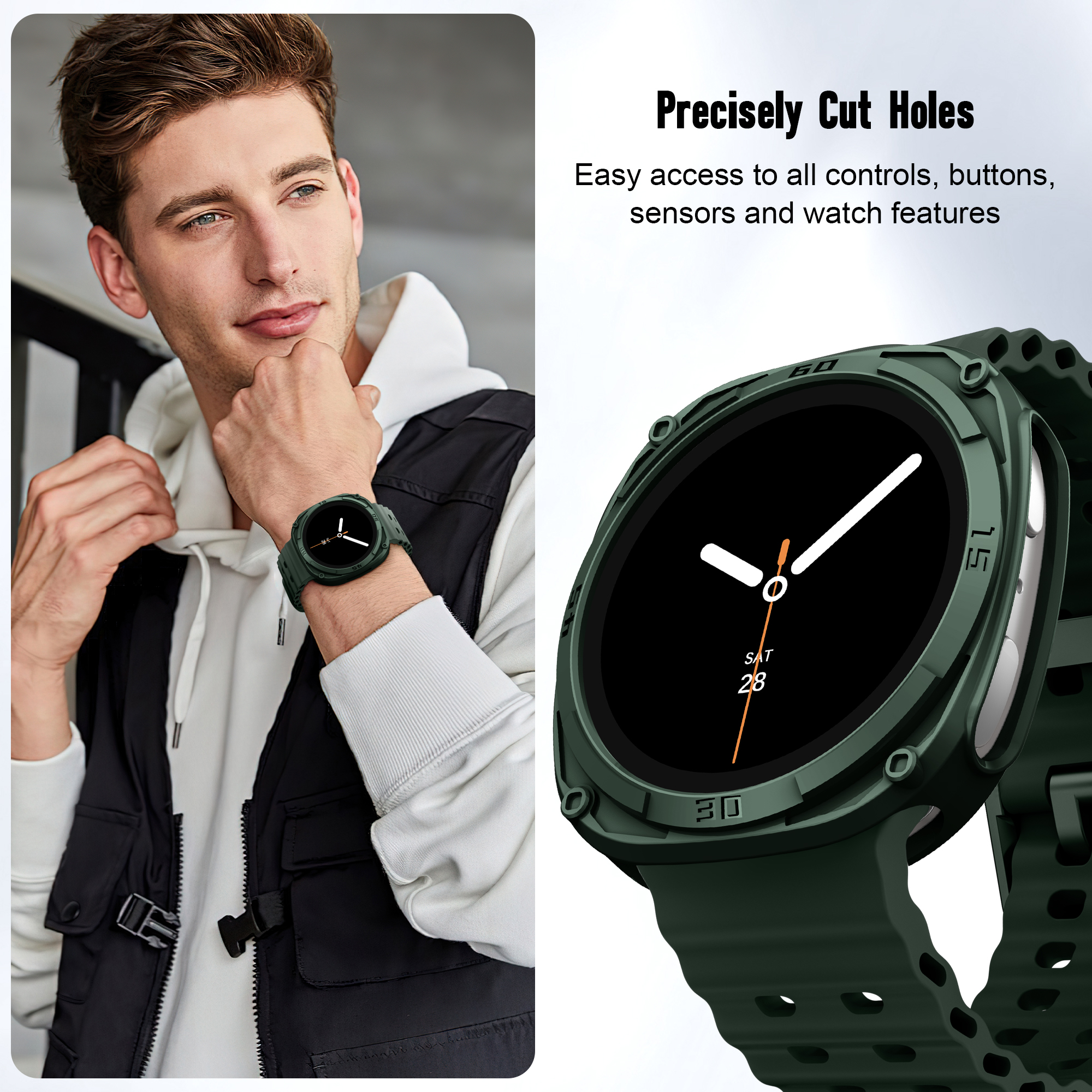 Rugged Bezel Case for Samsung  – Samsung Smartwatch Accessories recenzja i cena