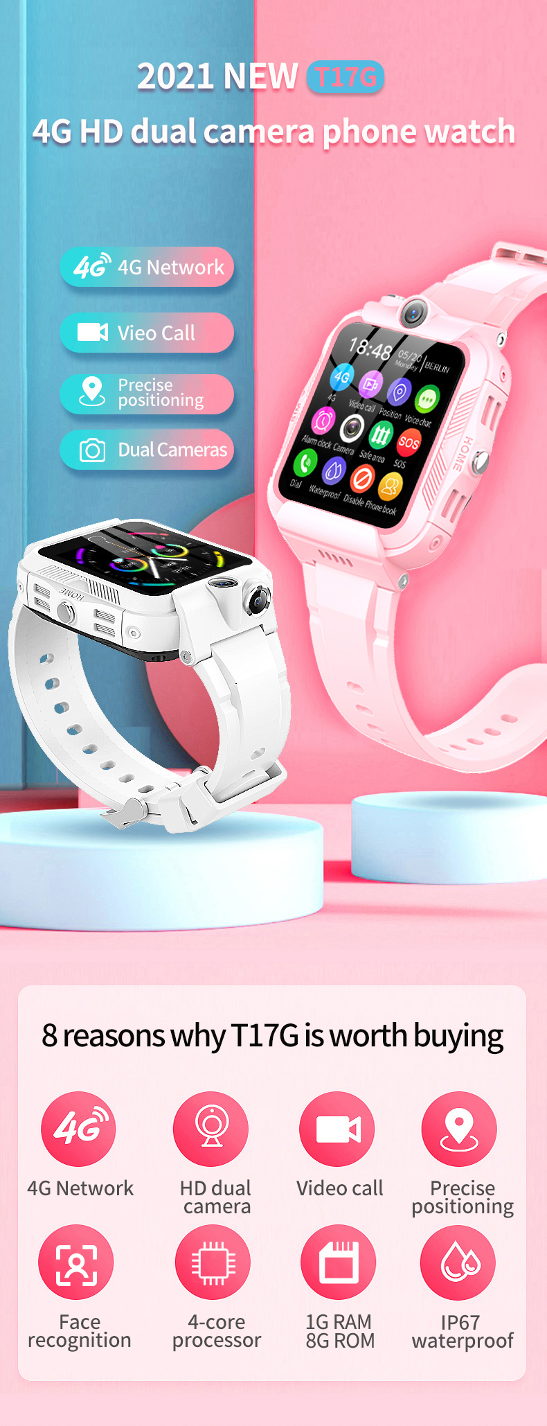 Kids Smart Watch 4G Sim Card S – Smartwatch Store recenzja i cena