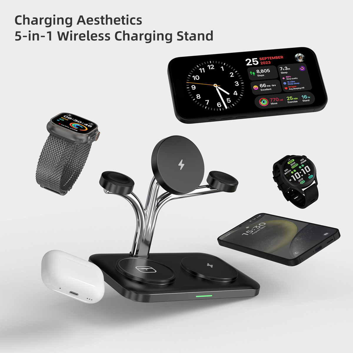 5 IN 1 Magnetic Wireless Charg – Smartwatch Ac recenzja i cena