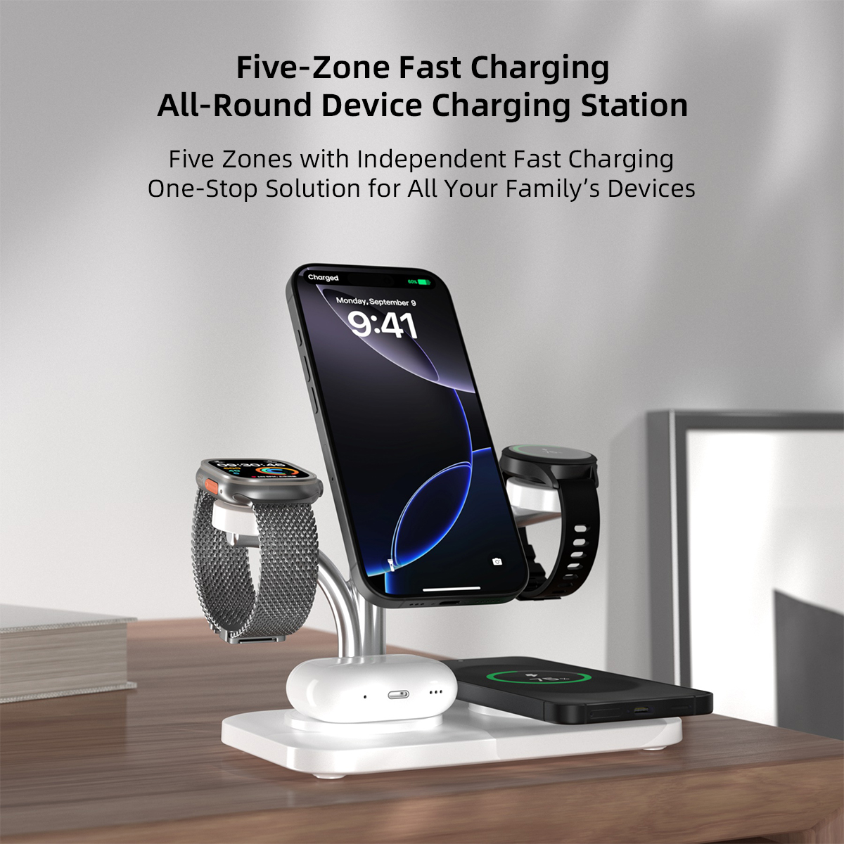 5 IN 1 Magnetic Wireless Charg – Smartwatch Ac recenzja i cena