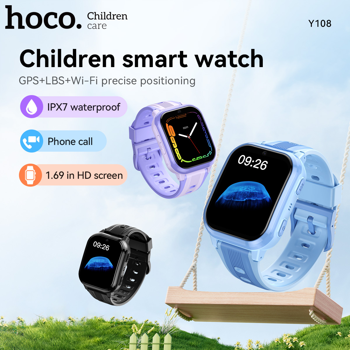 HOCO Y108 1.69inch HD LCD Curv – Smartwatch Id recenzja i cena