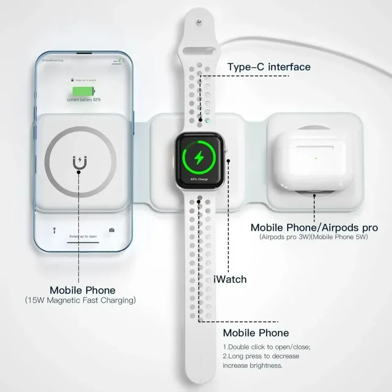 3 in 1 Portable Magnetic Wirel – Smartwatch Ac recenzja i cena