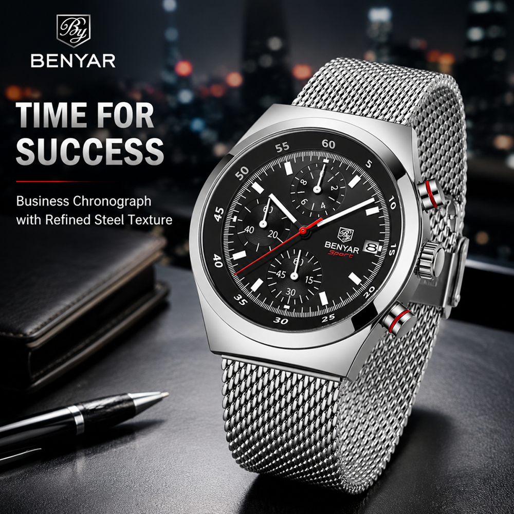 BENYAR Top Luxury Brand Men's  – Accessories With Watch recenzja i cena