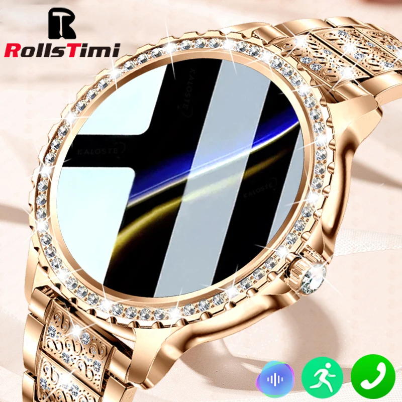 Fashion Luxury Gold Women Smar – Smartwatch Faces recenzja i cena